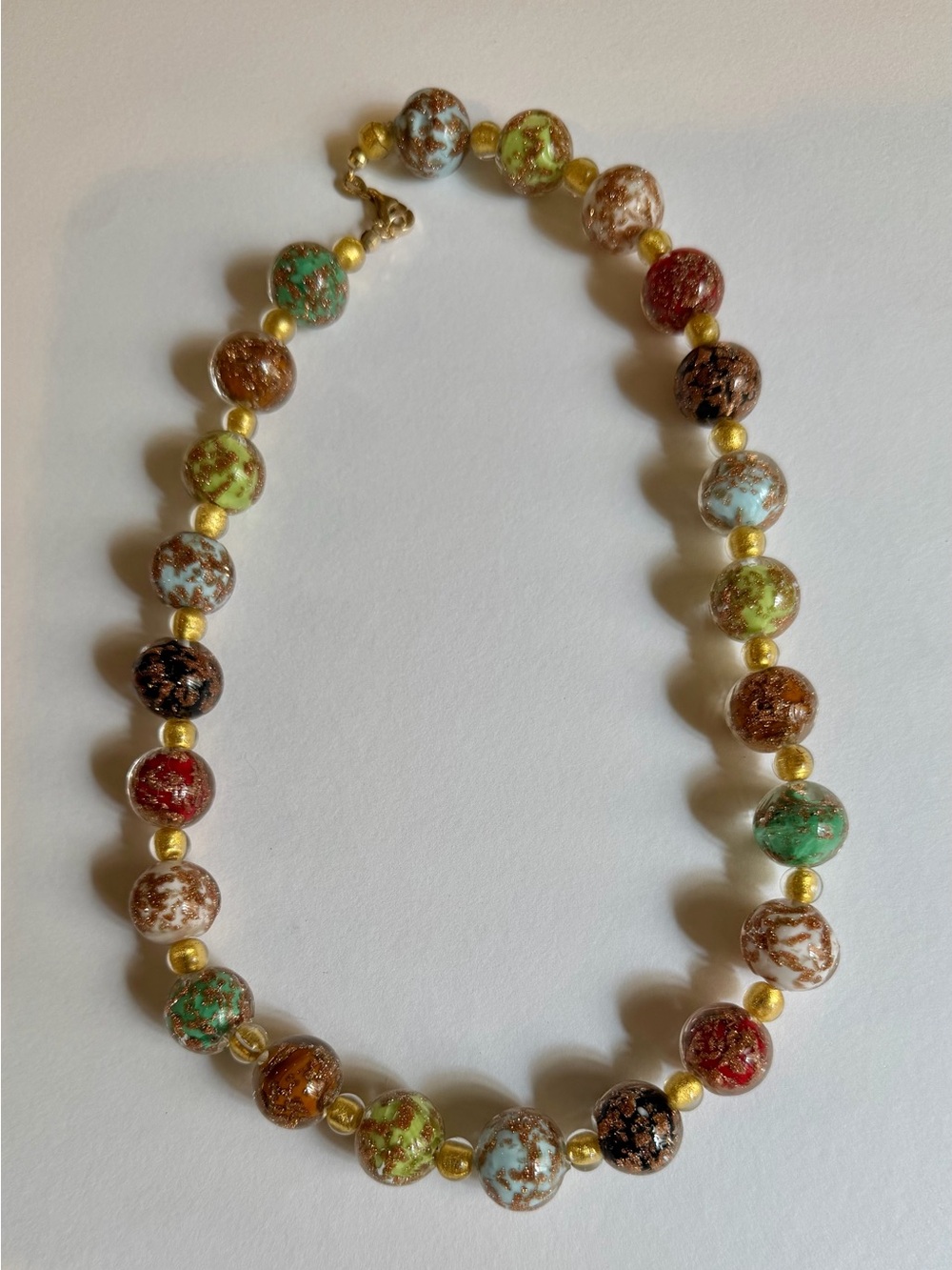 Super-cute Multicolor Glass Bead Necklace!